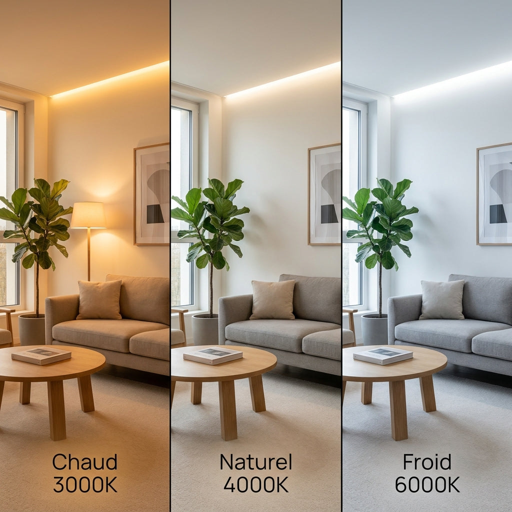 3 temperatures de couleur LED