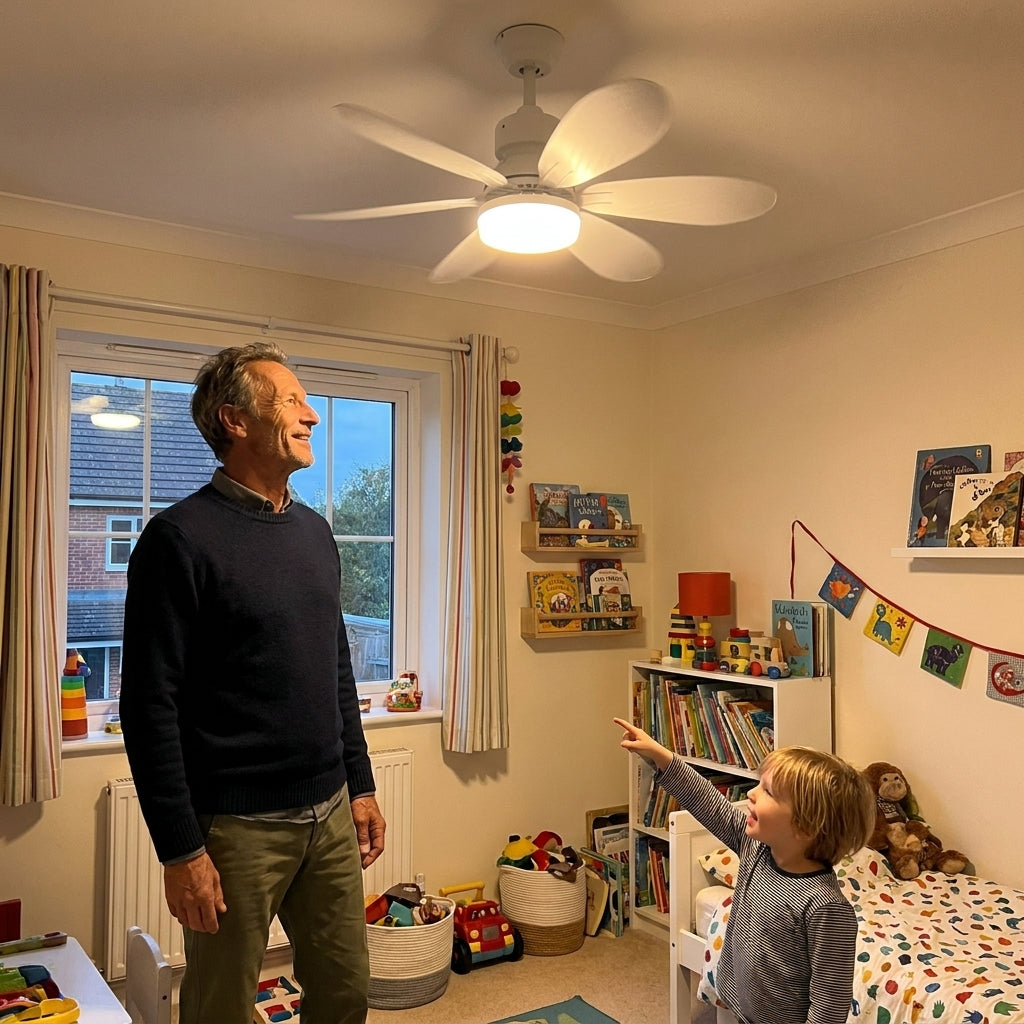 Soufflo install&eacute; dans la chambre d'enfant de Laurent